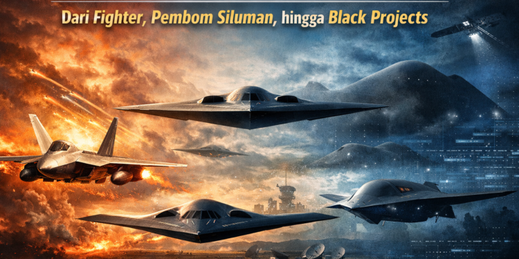Evolusi Dominasi Udara Amerika Serikat: Dari Pesawat Tempur, Pembom Siluman, hingga Black Projects