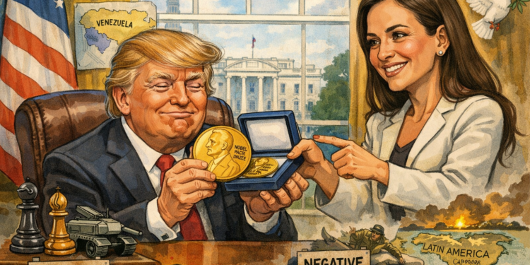 Symbolic Power: Nobel Perdamaian Machado untuk Trump